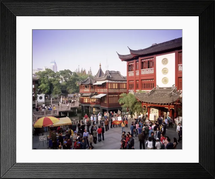 Framed Print : People outside the Yu Yuan tea house, Yu Yuan Shangcheng, Yu Gardens Bazaar Framed Print : People outside the Yu Yuan tea house, Yu Yuan Shangcheng, Yu Gardens Bazaar