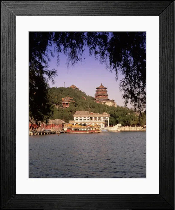 Framed Print : Kunming Hu Lake, Summer Palace Park, Summer Palace, Beijing, China, Asia