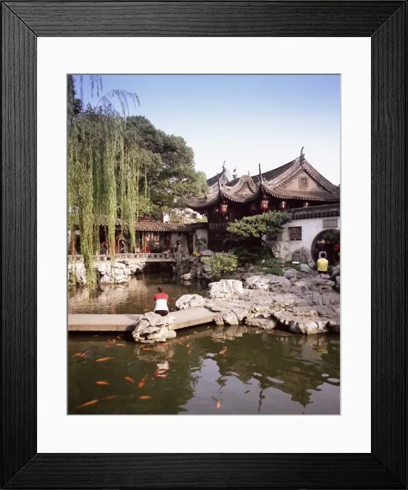 Framed Print : Yuyuan Gardens (Yu Gardens), Yuyuan Shangsha, Shanghai, China, Asia