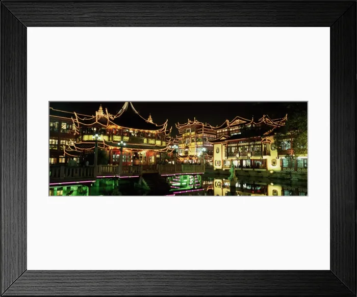 Framed Print : Yu Yuan tea house and shops at night, Yu Yuan Shangcheng, Yu Gardens Bazaar Framed Print : Yu Yuan tea house and shops at night, Yu Yuan Shangcheng, Yu Gardens Bazaar