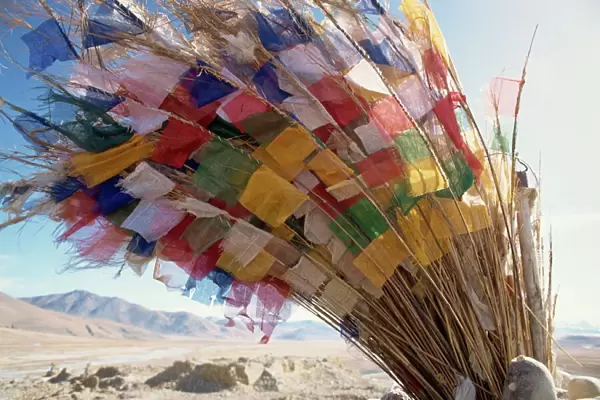 Prayer flags, Tibet, China, Asia