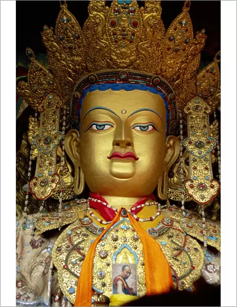 Buddha Statue, Xiaozhao Temple, Lhasa, Tibet