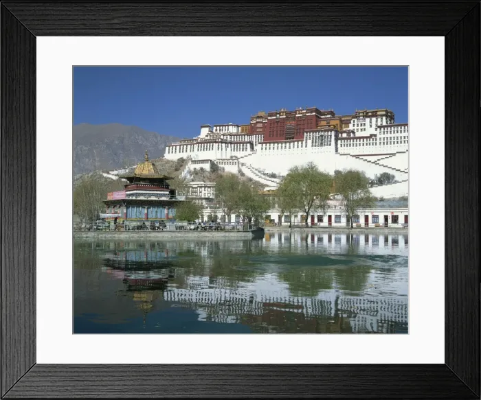 Framed Print : The Potala Palace, UNESCO World Heritage Site, and lake in Lhasa, Tibet, China, Asia Framed Print : The Potala Palace, UNESCO World Heritage Site, and lake in Lhasa, Tibet, China, Asia