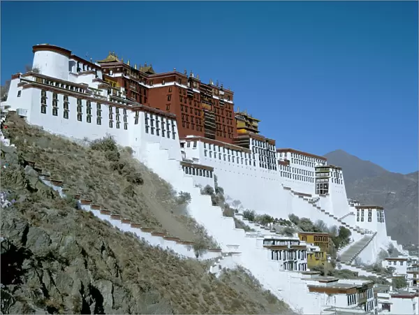The Potala palace, UNESCO World Heritage Site, Lhasa, Tibet, China, Asia