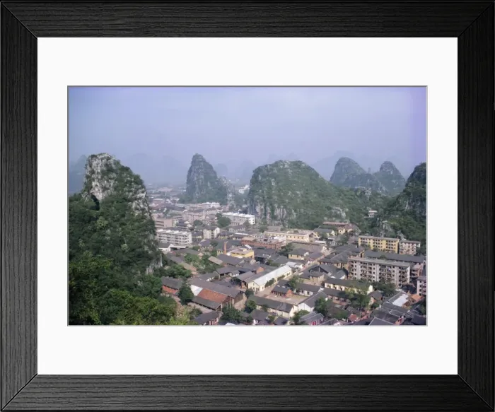 Framed Print : Limestone towers in the city of Guilin, Guangxi Province, China Framed Print : Limestone towers in the city of Guilin, Guangxi Province, China