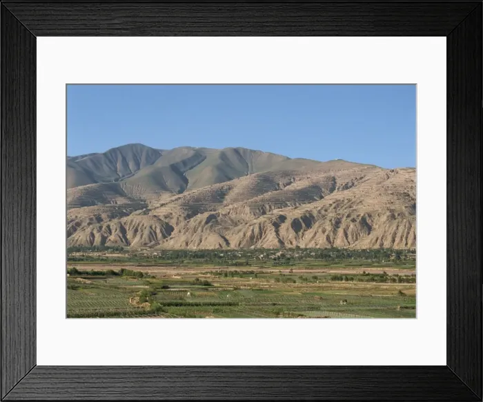 Framed Print : Yellow River loesslands, gullied and terraced hillsides, Gansu Province, China, Asia Framed Print : Yellow River loesslands, gullied and terraced hillsides, Gansu Province, China, Asia