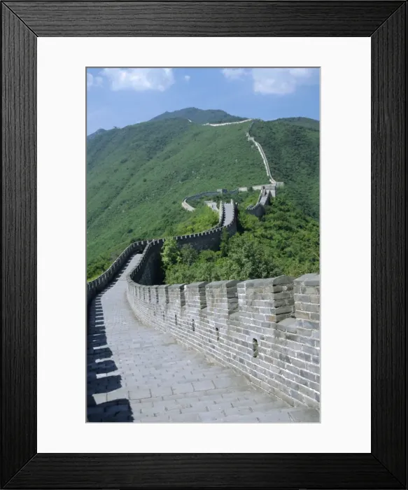 Framed Print : A restored section of the Great Wall, Mutianyu, northeast of Beijing, China Framed Print : A restored section of the Great Wall, Mutianyu, northeast of Beijing, China