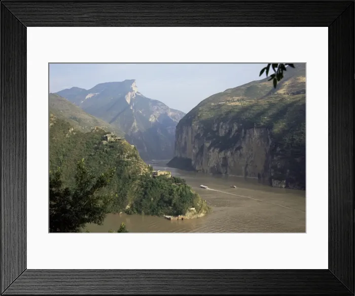 Framed Print : Upstream end seen from Fengjie, Qutang Gorge, Three Gorges, Yangtze River, China, Asia Framed Print : Upstream end seen from Fengjie, Qutang Gorge, Three Gorges, Yangtze River, China, Asia