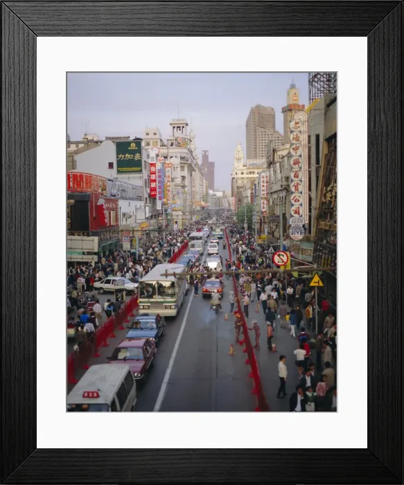 Framed Print : Nanjing Road, Shanghai, China Framed Print : Nanjing Road, Shanghai, China