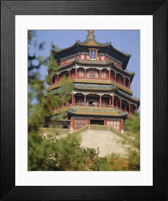 Framed Print : The ornate Tower of Fragrance of the Buddha, Summer Palace, Beijing, China Framed Print : The ornate Tower of Fragrance of the Buddha, Summer Palace, Beijing, China