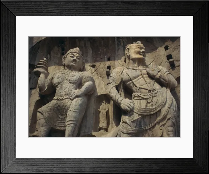 Framed Print : Statues carved in the rock at the Longmen Buddhist caves at Luoyang, UNESCO World Heritage Site Framed Print : Statues carved in the rock at the Longmen Buddhist caves at Luoyang, UNESCO World Heritage Site