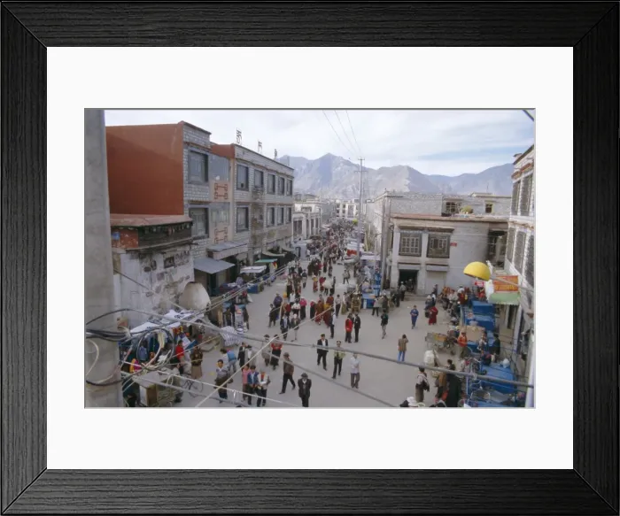 Framed Print : The Barkhor, Lhasa, Tibet, China, Asia Framed Print : The Barkhor, Lhasa, Tibet, China, Asia