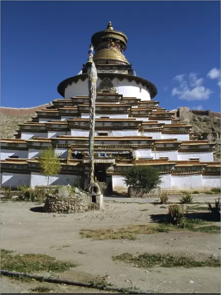 Kumbum stupa, Pelkor Chode monastery, Gyanze (Gyantse), Tibet, China, Asia