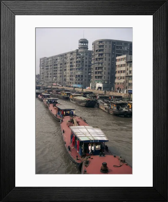 Framed Print : Suzhou Creek, Shanghai, China, Asia Framed Print : Suzhou Creek, Shanghai, China, Asia
