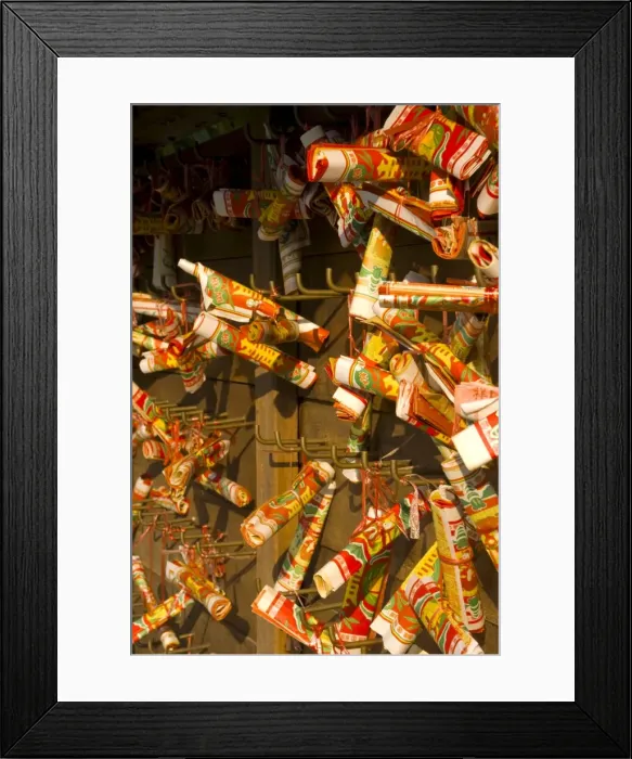 Framed Print : Wishing scrolls, Lam Tsuen, New Territories, Hong Kong, China, Asia Framed Print : Wishing scrolls, Lam Tsuen, New Territories, Hong Kong, China, Asia