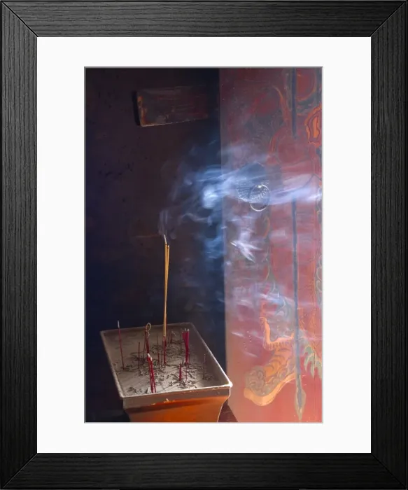 Framed Print : Incense smoke, Tin Hau temple, Sai kung, Hong Kong, China, Asia Framed Print : Incense smoke, Tin Hau temple, Sai kung, Hong Kong, China, Asia
