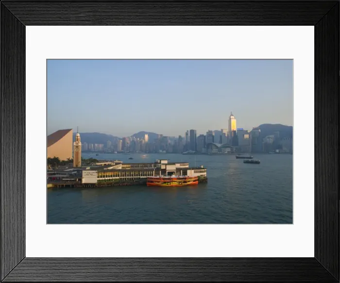 Framed Print : Star ferry pier, Kowloon, Hong Kong, China, Asia Framed Print : Star ferry pier, Kowloon, Hong Kong, China, Asia