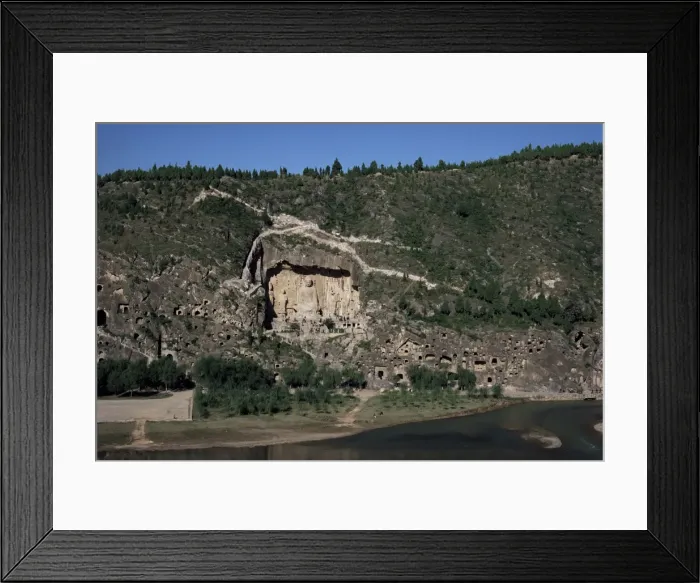 Framed Print : Buddhist cave temples, west shore of the Yi River, Longmen, Hsien 672AD, China, Asia Framed Print : Buddhist cave temples, west shore of the Yi River, Longmen, Hsien 672AD, China, Asia