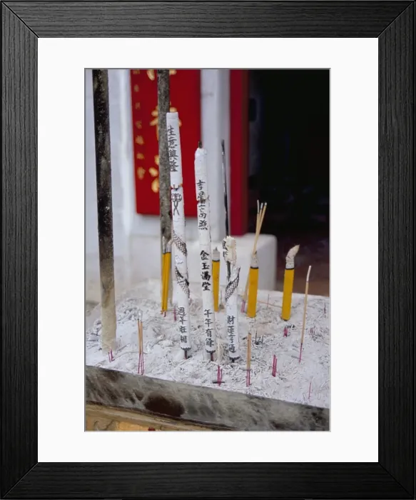 Framed Print : Incense sticks, Tin Hau temple, Stanley, Hong Kong Island, Hong Kong, China, Asia Framed Print : Incense sticks, Tin Hau temple, Stanley, Hong Kong Island, Hong Kong, China, Asia