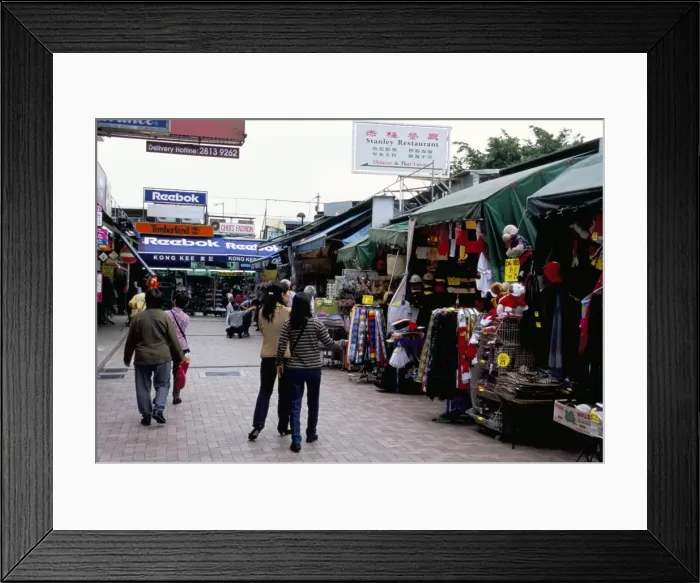 Framed Print : Stanley market, Hong Kong Island, Hong Kong, China, Asia Framed Print : Stanley market, Hong Kong Island, Hong Kong, China, Asia