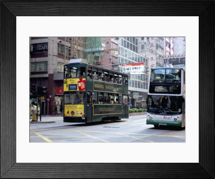 Framed Print : Tram, Des Voeux Road, Central, Hong Kong Island, Hong Kong, China, Asia Framed Print : Tram, Des Voeux Road, Central, Hong Kong Island, Hong Kong, China, Asia