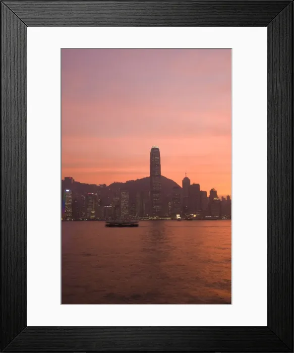 Framed Print : Two IFC Building and Central, Hong Kong Island skyline at dusk, Hong Kong, China, Asia Framed Print : Two IFC Building and Central, Hong Kong Island skyline at dusk, Hong Kong, China, Asia