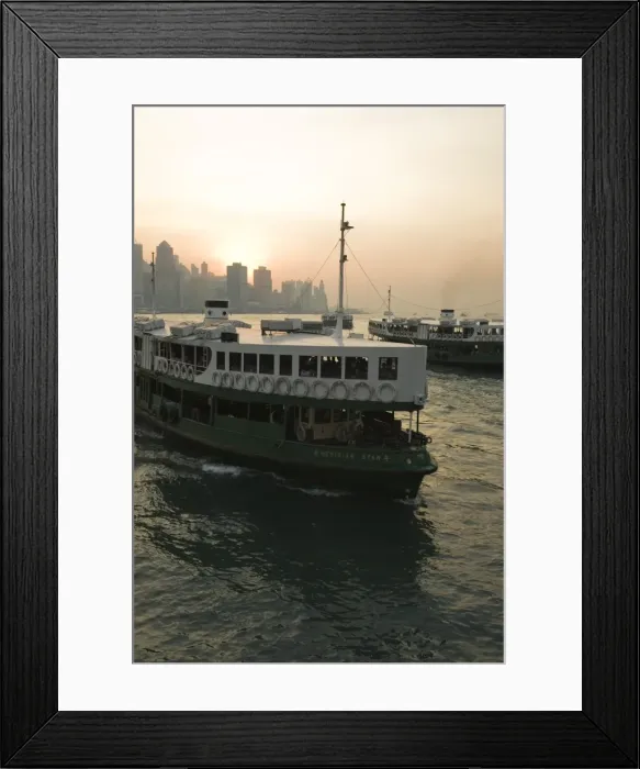 Framed Print : Star Ferries, Victoria Harbour, Hong Kong, China, Asia Framed Print : Star Ferries, Victoria Harbour, Hong Kong, China, Asia