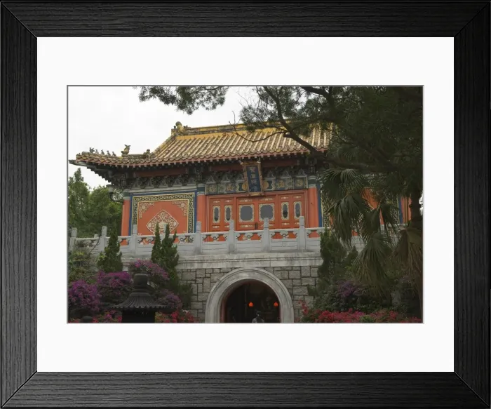 Framed Print : Po Lin Monastery, Lantau Island, Hong Kong, China, Asia