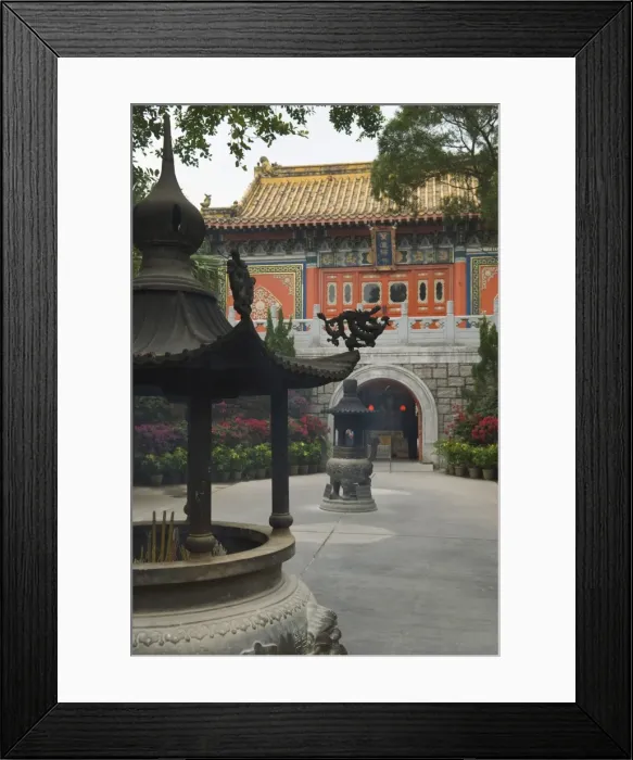 Framed Print : Po Lin Monastery, Lantau Island, Hong Kong, China, Asia Framed Print : Po Lin Monastery, Lantau Island, Hong Kong, China, Asia
