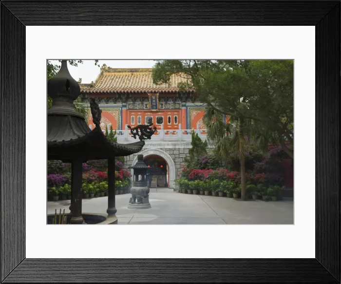 Framed Print : Po Lin Monastery, Lantau Island, Hong Kong, China, Asia Framed Print : Po Lin Monastery, Lantau Island, Hong Kong, China, Asia