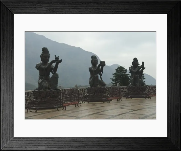 Framed Print : Bodhisattvas (Buddhist saints) around the Big Buddha statue, Lantau Island Framed Print : Bodhisattvas (Buddhist saints) around the Big Buddha statue, Lantau Island