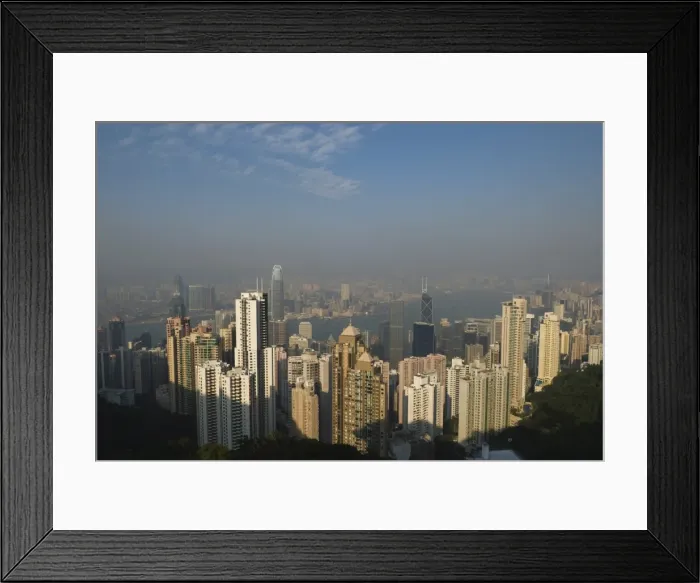 Framed Print : Hong Kong skyline from Victoria Peak, Hong Kong, China, Asia Framed Print : Hong Kong skyline from Victoria Peak, Hong Kong, China, Asia