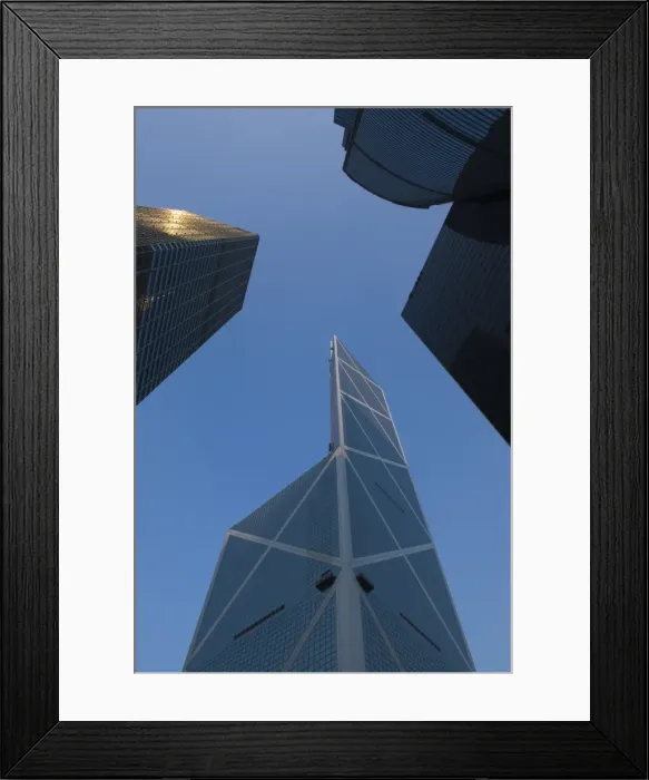 Framed Print : Skyscrapers, Bank of China Building in centre, Central, Hong Kong, China, Asia Framed Print : Skyscrapers, Bank of China Building in centre, Central, Hong Kong, China, Asia
