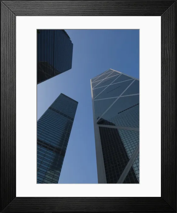 Framed Print : Skyscrapers, Bank of China Building on the right, Central, Hong Kong, China, Asia Framed Print : Skyscrapers, Bank of China Building on the right, Central, Hong Kong, China, Asia