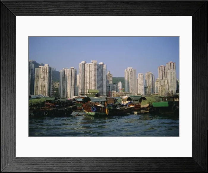 Framed Print : Aberdeen Harbour, Aberdeen, Hong Kong Island, Hong Kong, China, Asia Framed Print : Aberdeen Harbour, Aberdeen, Hong Kong Island, Hong Kong, China, Asia