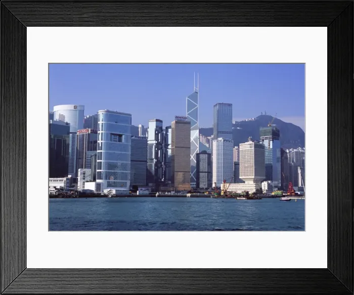 Framed Print : Hong Kong Island skyline from Victoria Harbour, Hong Kong, China, Asia Framed Print : Hong Kong Island skyline from Victoria Harbour, Hong Kong, China, Asia