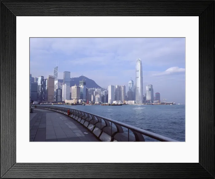 Framed Print : Central skyline of Hong Kong Island, Victoria Harbour, Hong Kong, China, Asia Framed Print : Central skyline of Hong Kong Island, Victoria Harbour, Hong Kong, China, Asia