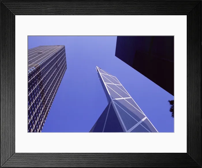 Framed Print : Cheung Kong Center on left, Bank of China building in centre, Central, Hong Kong Island Framed Print : Cheung Kong Center on left, Bank of China building in centre, Central, Hong Kong Island