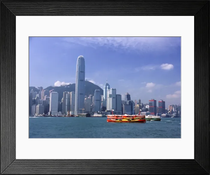 Framed Print : Hong Kong Island skyline and Victoria Harbour, Hong Kong, China, Asia Framed Print : Hong Kong Island skyline and Victoria Harbour, Hong Kong, China, Asia