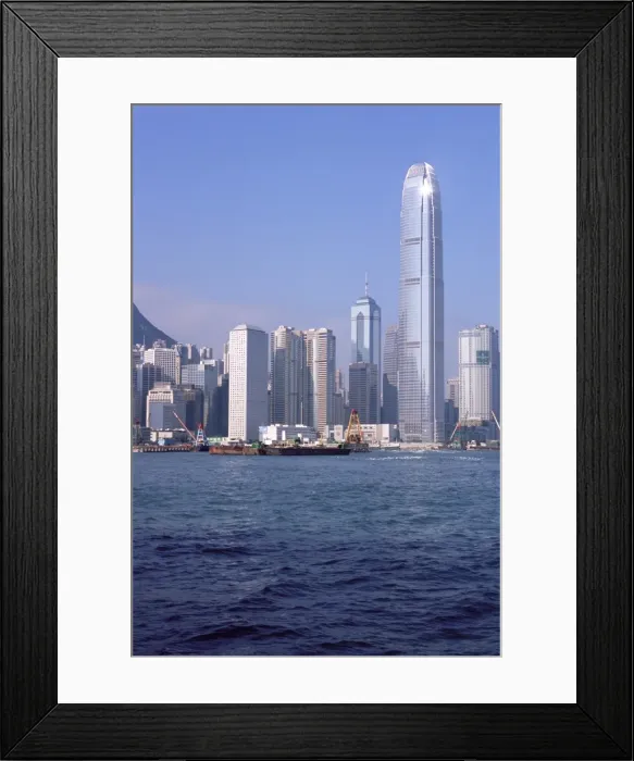 Framed Print : Two IFC Building, Central, from Victoria Harbour, Hong Kong, China, Asia Framed Print : Two IFC Building, Central, from Victoria Harbour, Hong Kong, China, Asia
