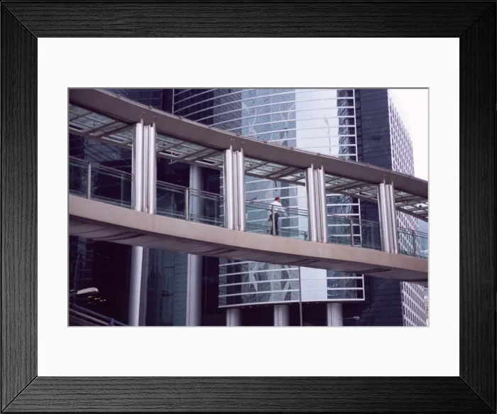 Framed Print : One of many aerial walkways connecting buildings in Central, Hong Kong Island Framed Print : One of many aerial walkways connecting buildings in Central, Hong Kong Island