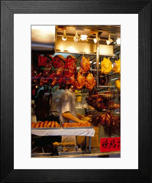 Framed Print : Peking ducks hanging in shop window, Hong Kong, China, Asia Framed Print : Peking ducks hanging in shop window, Hong Kong, China, Asia