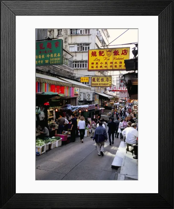 Framed Print : Gage Street, Mid-Levels, Hong Kong Island, Hong Kong, China, Asia Framed Print : Gage Street, Mid-Levels, Hong Kong Island, Hong Kong, China, Asia