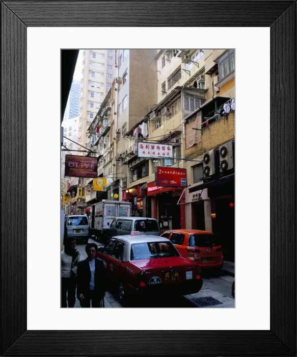 Framed Print : Restaurants, Soho, Mid-Levels, Hong Kong Island, Hong Kong, China, Asia Framed Print : Restaurants, Soho, Mid-Levels, Hong Kong Island, Hong Kong, China, Asia