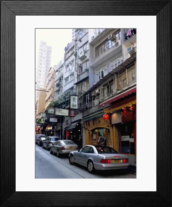 Framed Print : Restaurant district, Soho, Mid-Levels, Hong Kong Island, Hong Kong, China, Asia Framed Print : Restaurant district, Soho, Mid-Levels, Hong Kong Island, Hong Kong, China, Asia