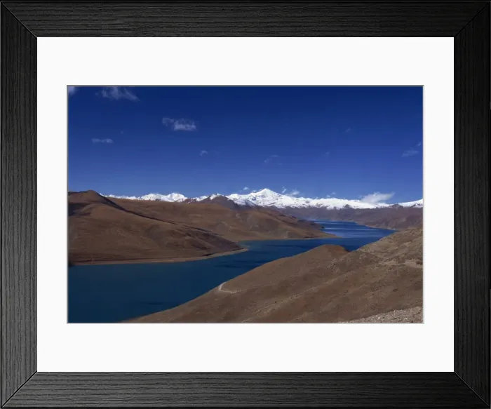 Framed Print : Yamdrok lake, Tibet, China, Asia Framed Print : Yamdrok lake, Tibet, China, Asia
