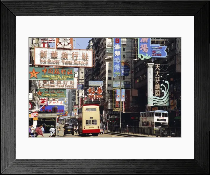 Framed Print : Nathan Road, Kowloon, Hong Kong, China, Asia Framed Print : Nathan Road, Kowloon, Hong Kong, China, Asia
