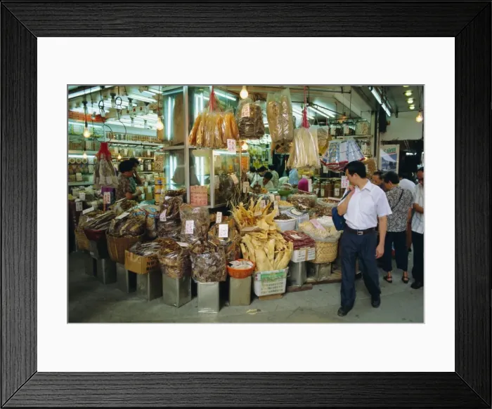 Framed Print : Dried food and spice shop, Kowloon, Hong Kong, China Framed Print : Dried food and spice shop, Kowloon, Hong Kong, China