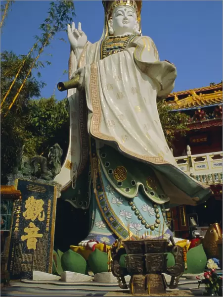 Kuanyin, the Goddess of Mercy, Temple Garden in Repulse Bay, Hong Kong, China