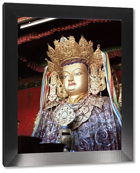 Statue of the Buddha, Lhasa, Tibet, China, Asia